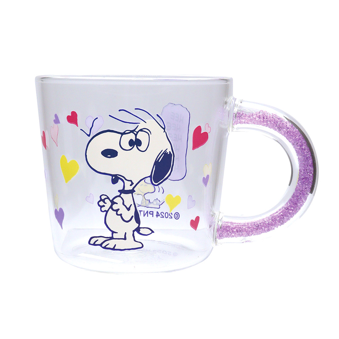 スヌーピー ガラス マグカップ 食器 耐熱 グラス 透明 クリア かわいい