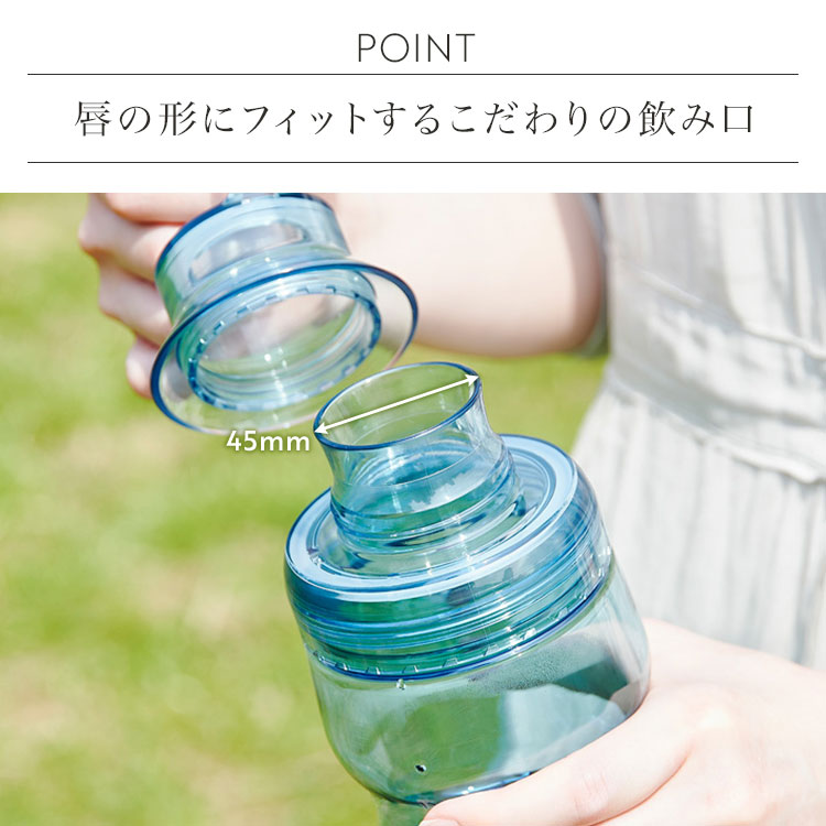 OSK（オーエスケー） ウォーターボトル LIPPY 1.5L 1500ml 水筒 目盛り