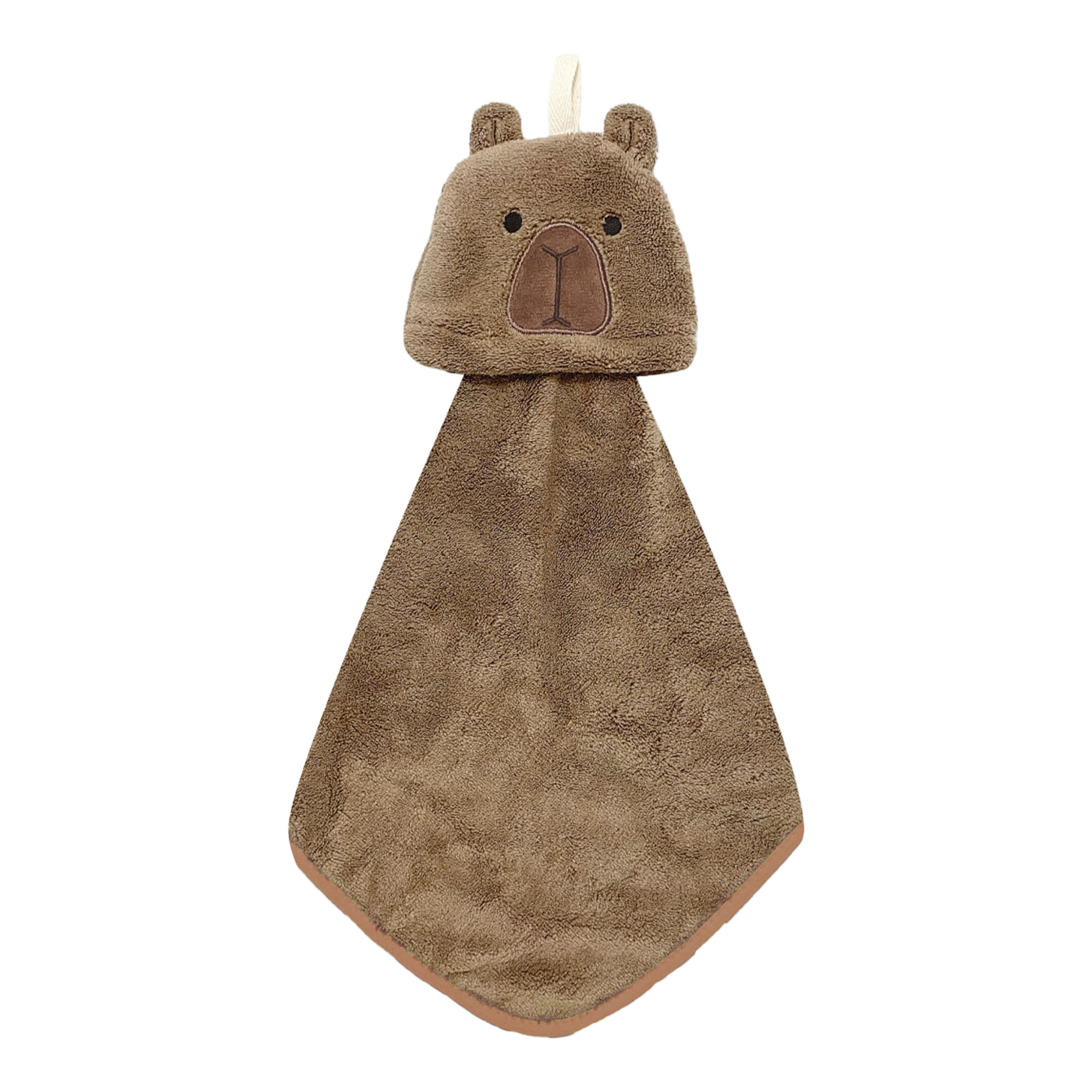 ハンドタオル マスコット アニマル 動物 キッズ タオル ループ付き