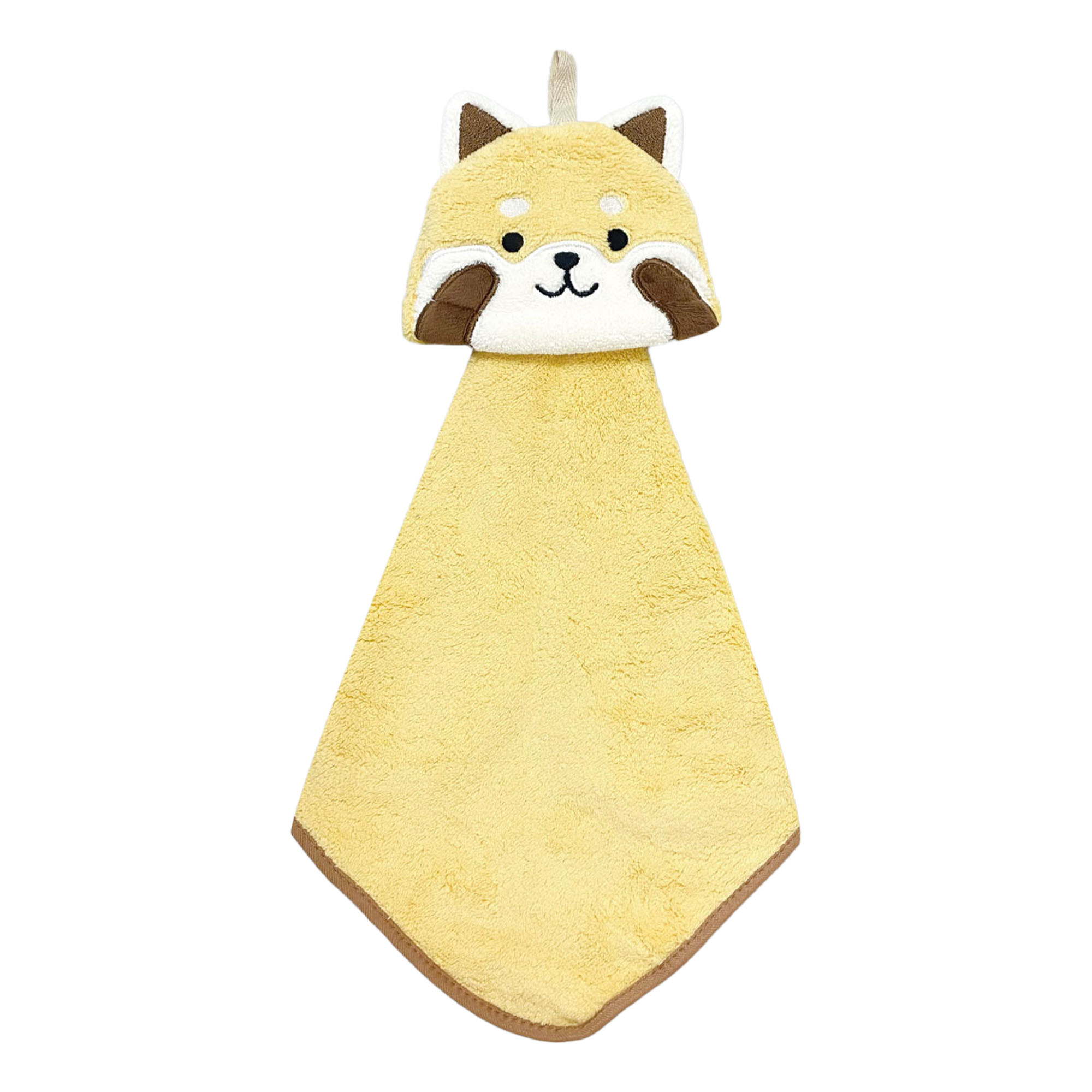 ハンドタオル マスコット アニマル 動物 キッズ タオル ループ付き