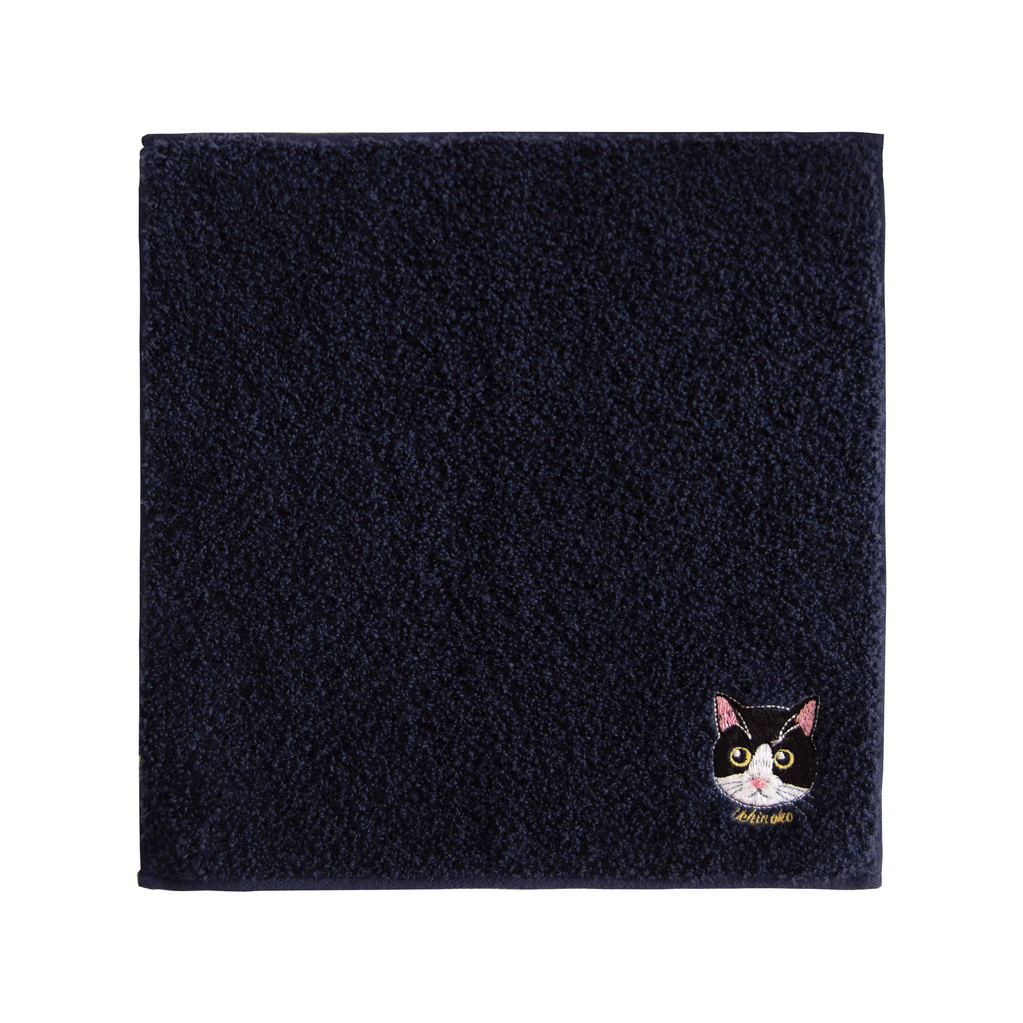 ハンカチタオル 今治タオル 猫 刺繍 うちのニャンコ オーガニック
