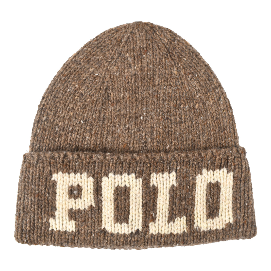 ポロ　ラルフローレン　 カウチンニット帽 クリーム色　新品 POLO RALPH LAUREN ニット帽 ポロ ラルフローレン ニット