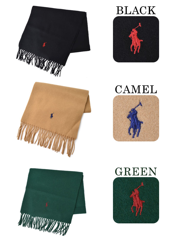 マフラー POLO RALPH LAUREN ポロ ラルフローレン マフラー レディース メンズ おしゃれ ウール100% ブランド シンプル  30×166cm フリンジ付き イタリア製 鞄 : rl-pc0476 : TIS - 通販 - Yahoo!ショッピング