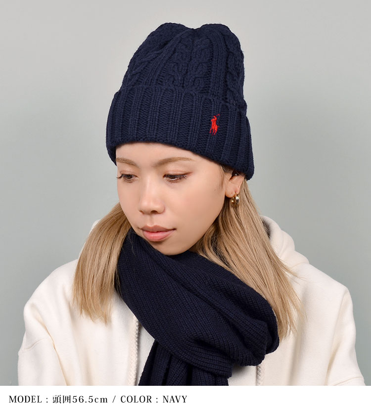 POLO RALPH LAUREN ニット帽 ポロ ラルフローレン レディース