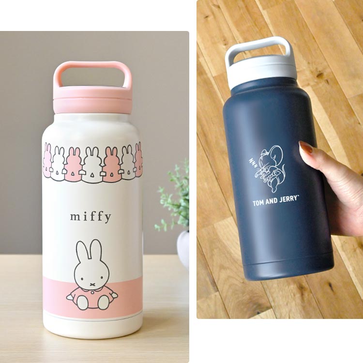SNOOPY（スヌーピー） 水筒 ミッフィー トムとジェリー 1l 持ち手