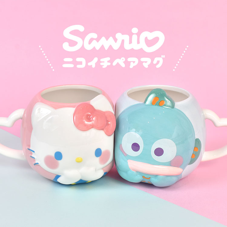 sanrio（サンリオ） ペアマグカップ ハローキティ ハンギョドン 2個