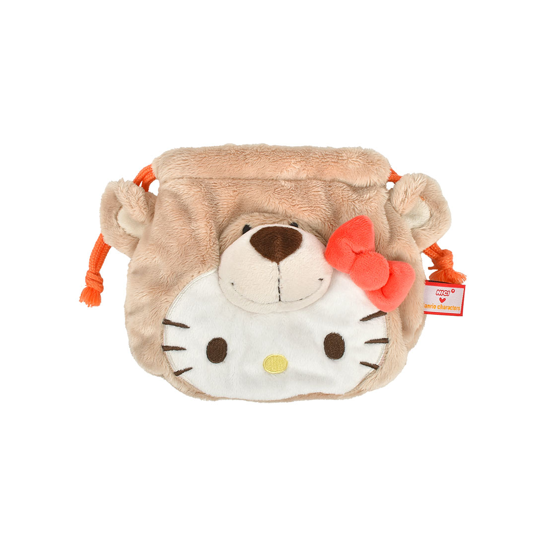 ぬいぐるみ 巾着 サンリオ Sanrio NICI ニキ コラボ ハローキティ シナモロール クロミ マイメロディ ポチャッコ ポムポムプリン ラブベア ハチドリ 巾着ポーチ | nici | 01