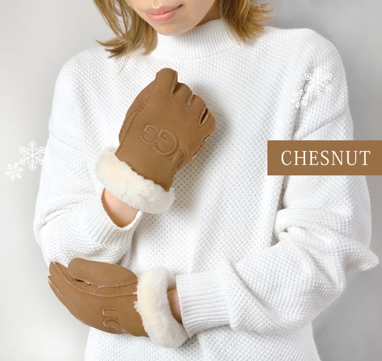 UGG アグ 手袋 ミトン グローブ グレー ボア S/M P/M ☆未使用☆ UGG アグ 手袋 ミトン グローブ グレー ボア S/M P/M ☆未使用