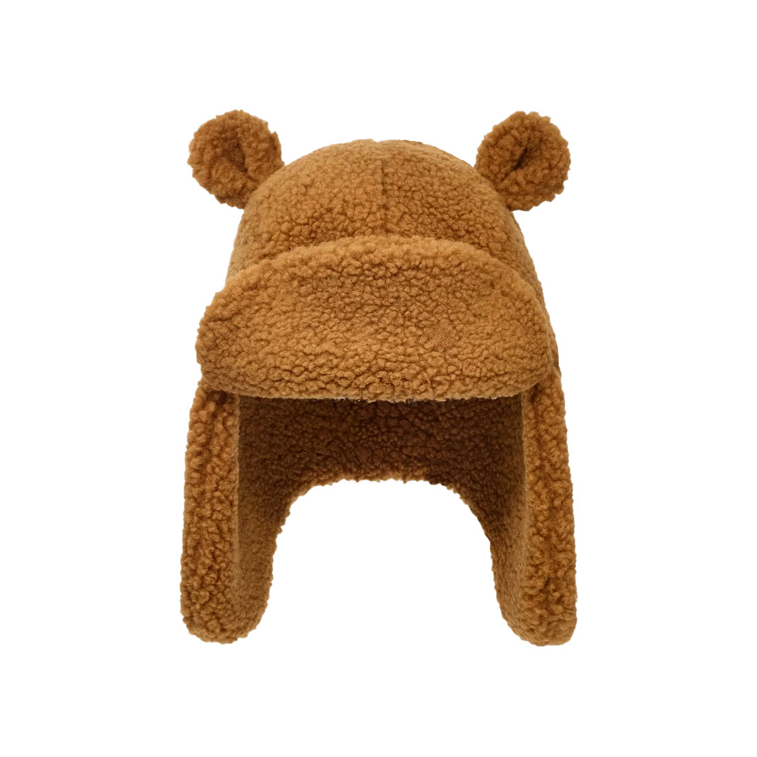 UGG アグ 帽子 くま耳 キッズ 耳あて付き ボア 耳付き キャップ もこもこ 防寒 冬 子供 2 3 4 5 6歳 ブラウン アイボリー クマ 101500 | UGG | 01