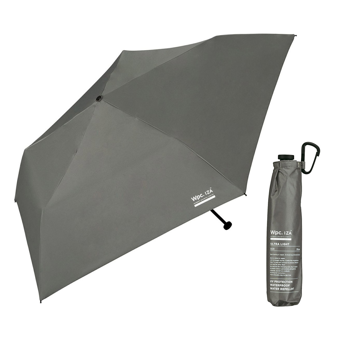 日傘 折りたたみ 完全遮光 軽量 wpc IZA メンズ 晴雨兼用 コンパクト 遮光率100% UVカット 5本骨 小さい 超撥水 紫外線対策 通勤 通学 | Wpc. IZA | 03