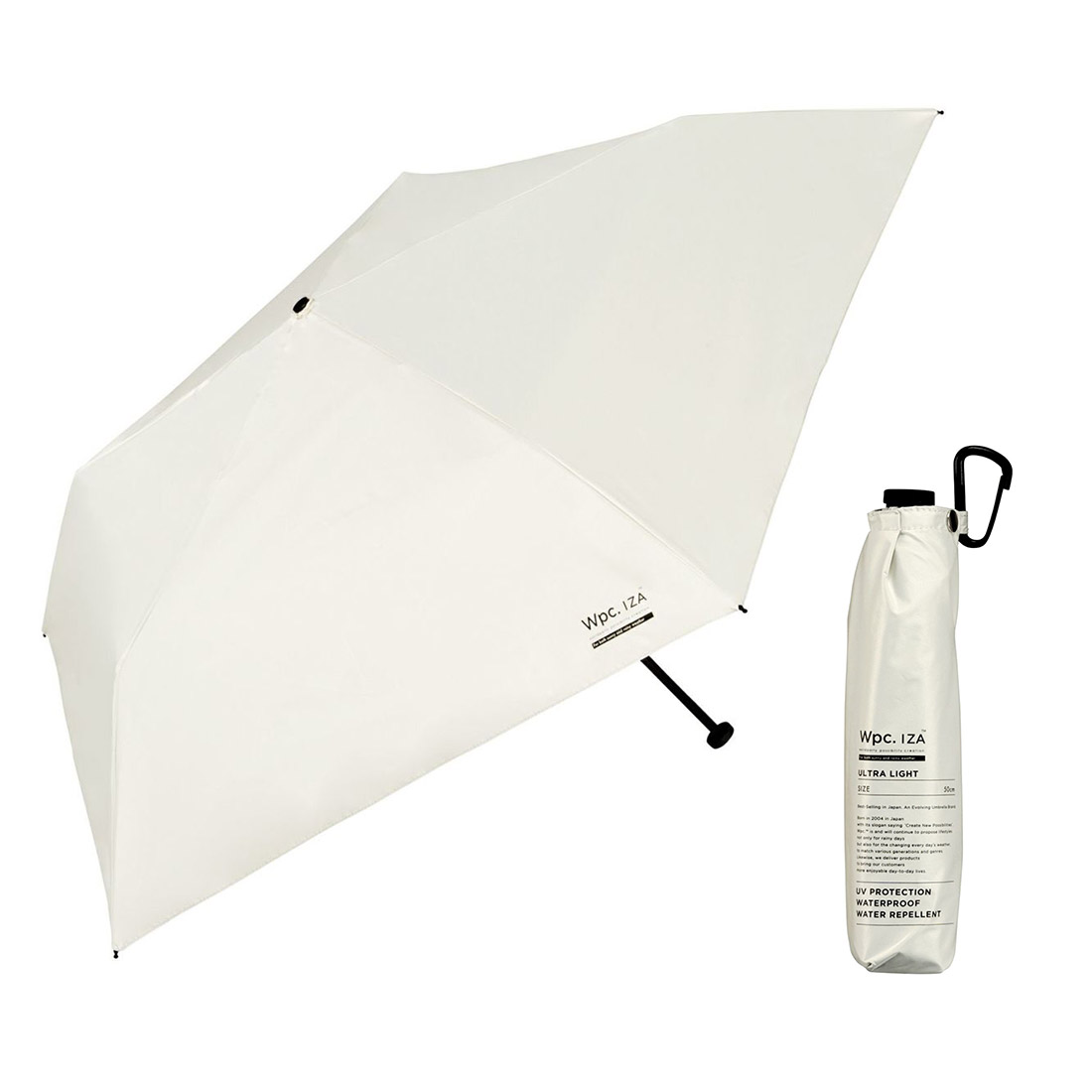日傘 折りたたみ 完全遮光 軽量 wpc IZA メンズ 晴雨兼用 コンパクト 遮光率100% UVカット 5本骨 小さい 超撥水 紫外線対策 通勤 通学 | Wpc. IZA | 04