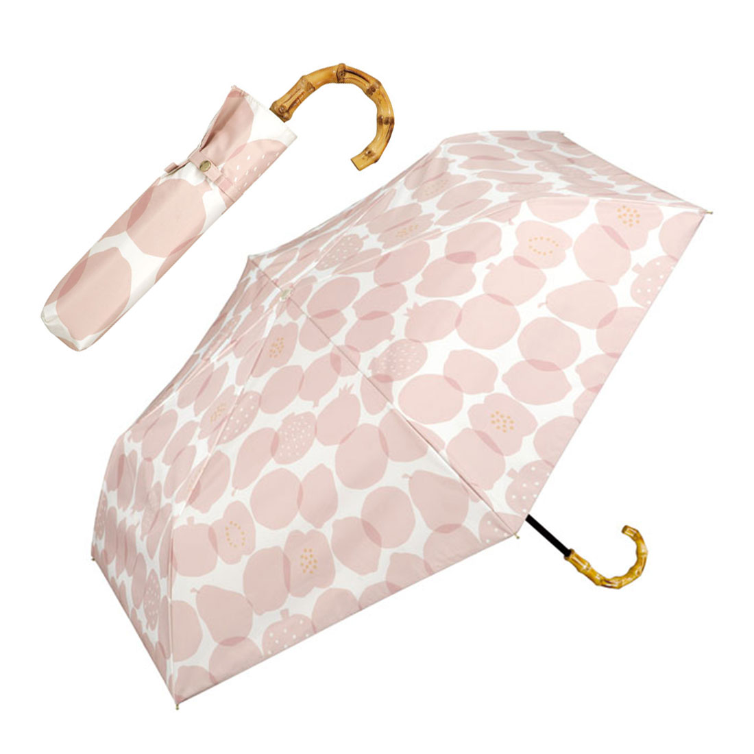 日傘 折りたたみ 完全遮光 超撥水 wpc 晴雨兼用 かわいい おしゃれ レディース 遮熱 55cm UPF50+ 紫外線 雨傘 遮光率 100% 内側黒 女性 人気 バンブーハンドル | Wpc. | 04