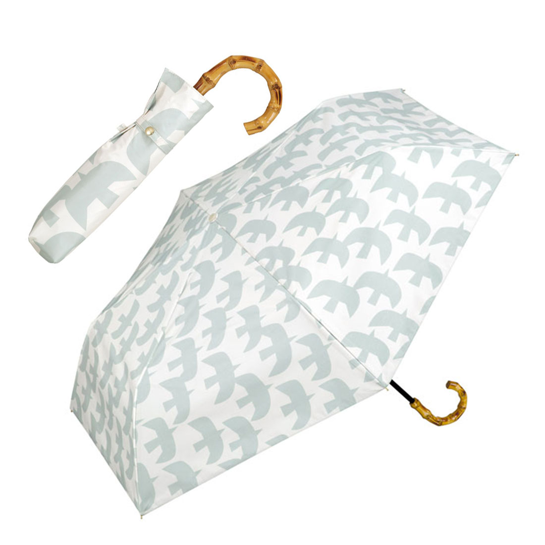 日傘 折りたたみ 完全遮光 超撥水 wpc 晴雨兼用 かわいい おしゃれ レディース 遮熱 55cm UPF50+ 紫外線 雨傘 遮光率 100% 内側黒 女性 人気 バンブーハンドル | Wpc. | 05