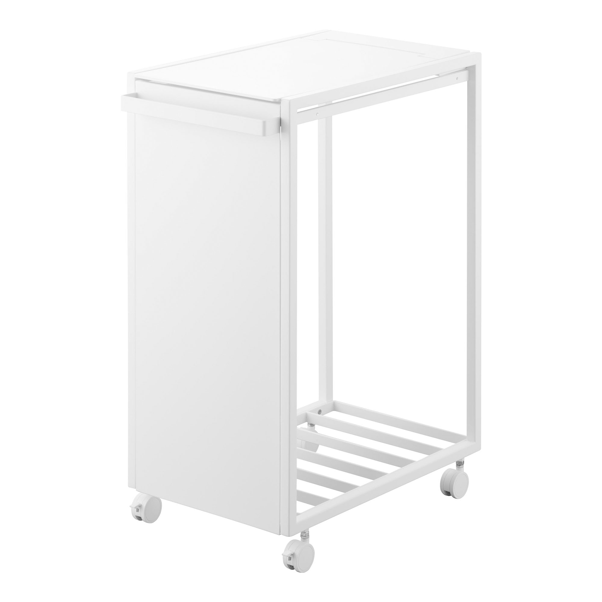 未使用品【tower 】ごみ箱 45L 蓋付き 目隠し　白 tower 山崎実業 スリム蓋付き目隠しダストワゴン タワー 45L 公式
