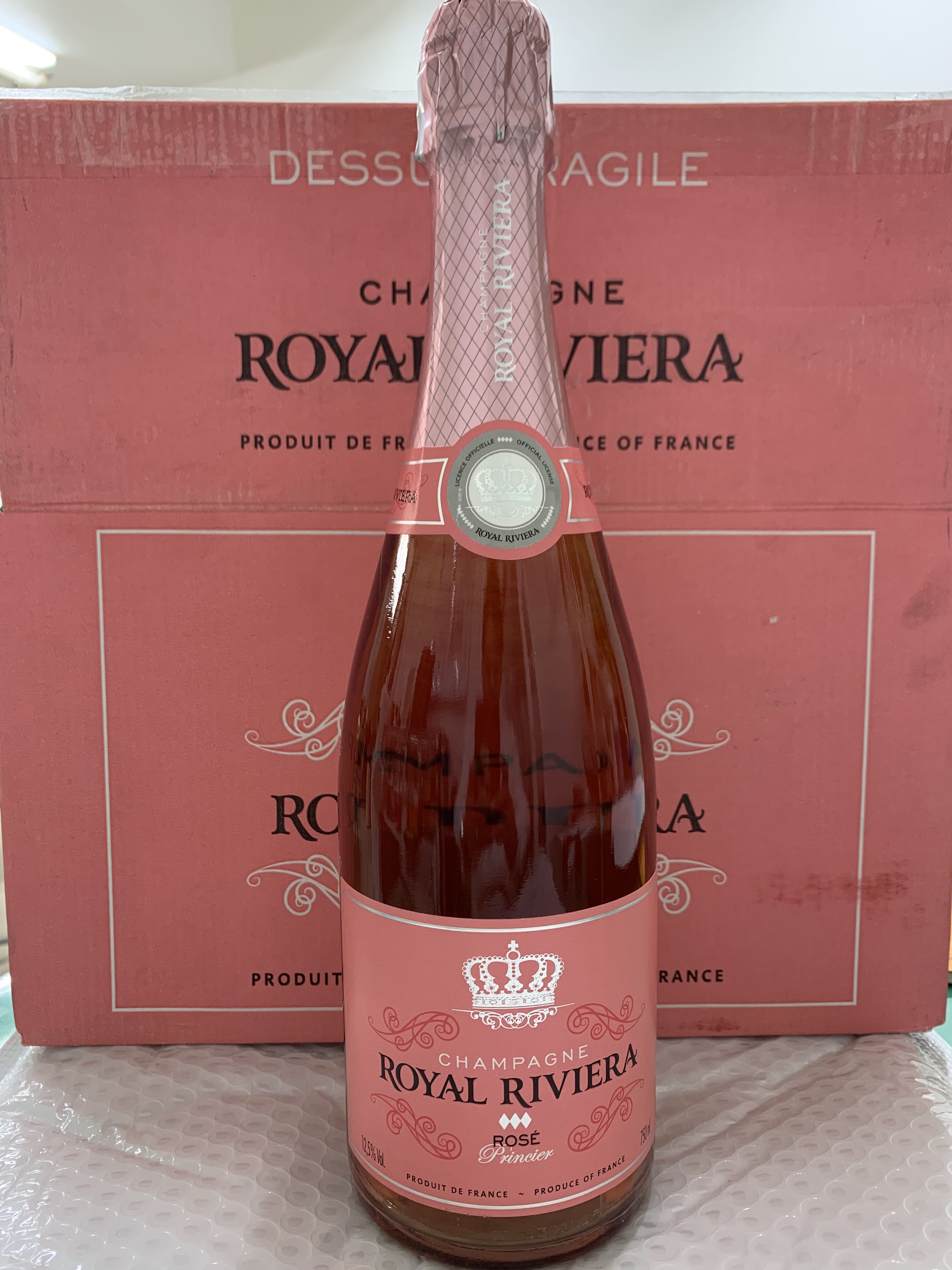 シャンパン スパークリングワイン ロゼ 750ml 1本 フランス ロイヤルリビエラ正規品 最高級 CHAMPAGNE ROYAL RIVIERA Rose Princier 金賞受賞 プレゼント｜tisaya｜03