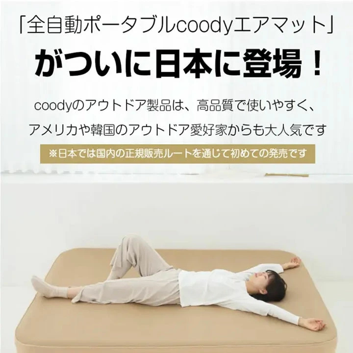 エアーベッド CoodyJapan AIRBLOCK 全自動ポンプ付き 車中泊