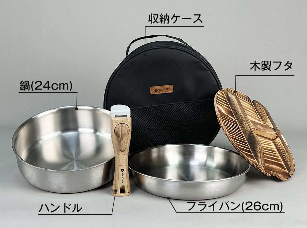 RANXINGSTフライパン24cm蓋付きくっつかない&取っ手が取れる1-3人深型