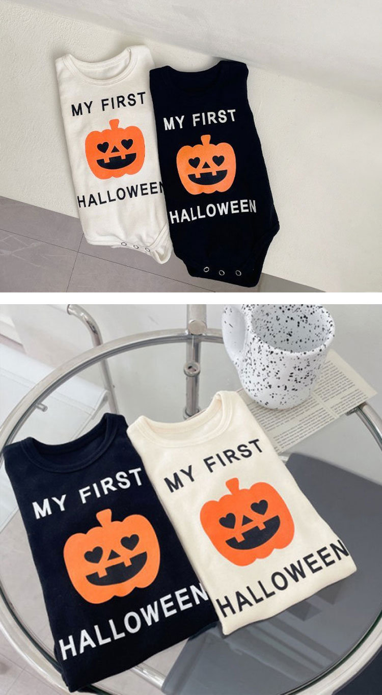 ベビー服 ロンパース カボチャ ハロウィン衣装 コスプレ 2点セット 男子 女子 カバーオール かわいい 変装キッズ きぐるみ 赤ちゃん パーティー イベント