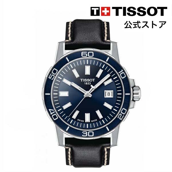 ティソ 公式 メンズ 腕時計 TISSOT スーパースポーツ クロノ ブラック