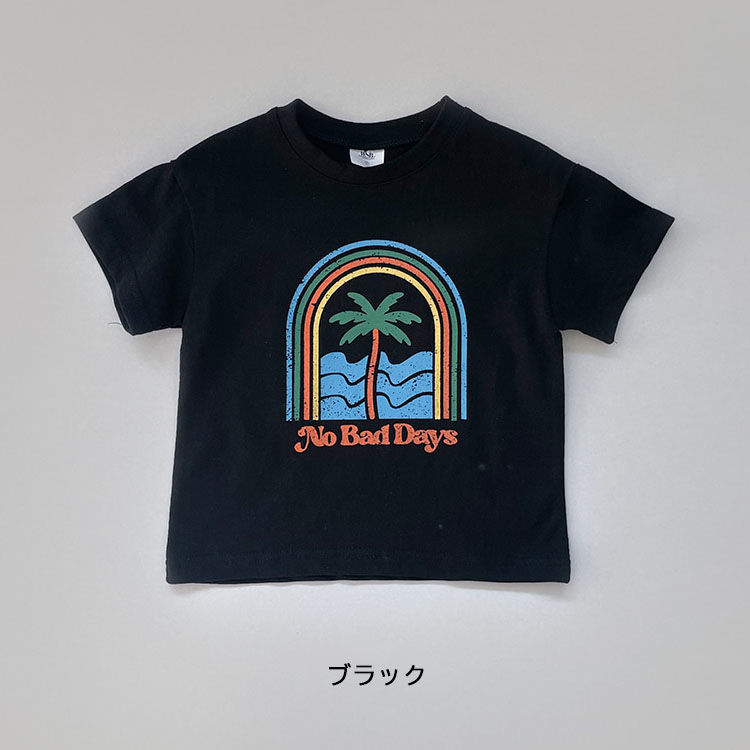 半袖Tシャツ ヤシの木 プリント 100cm 110cm 120cm 130cm 140cm カット...