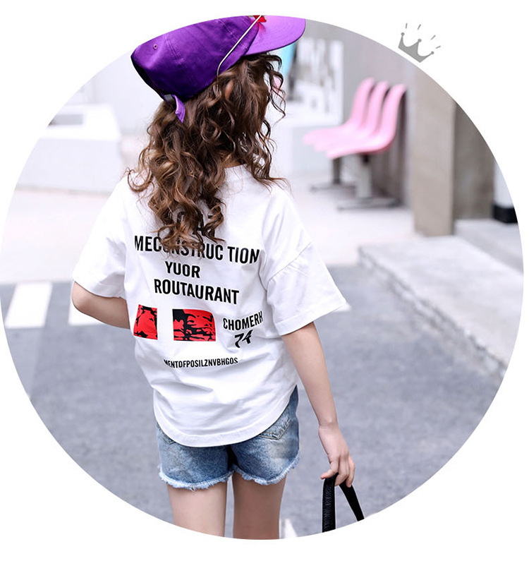 tシャツ キッズ 半袖 アート 女の子 綿100% トップス おしゃれ 白 黒