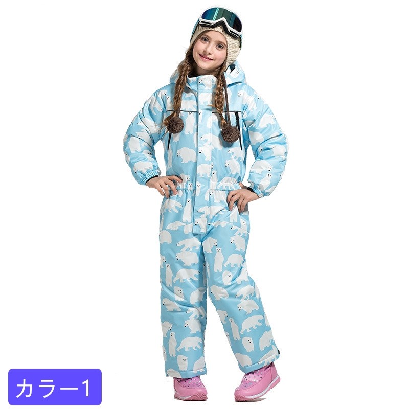 スキーウェア キッズ つなぎ ワンピース ジュニア スノーウェア 雪遊び 子供用 スキーウェア 男児 女児 男の子 女の子 サイズ調整 セール かわいい Xy 1133 Tiyoustore 通販 Yahoo ショッピング