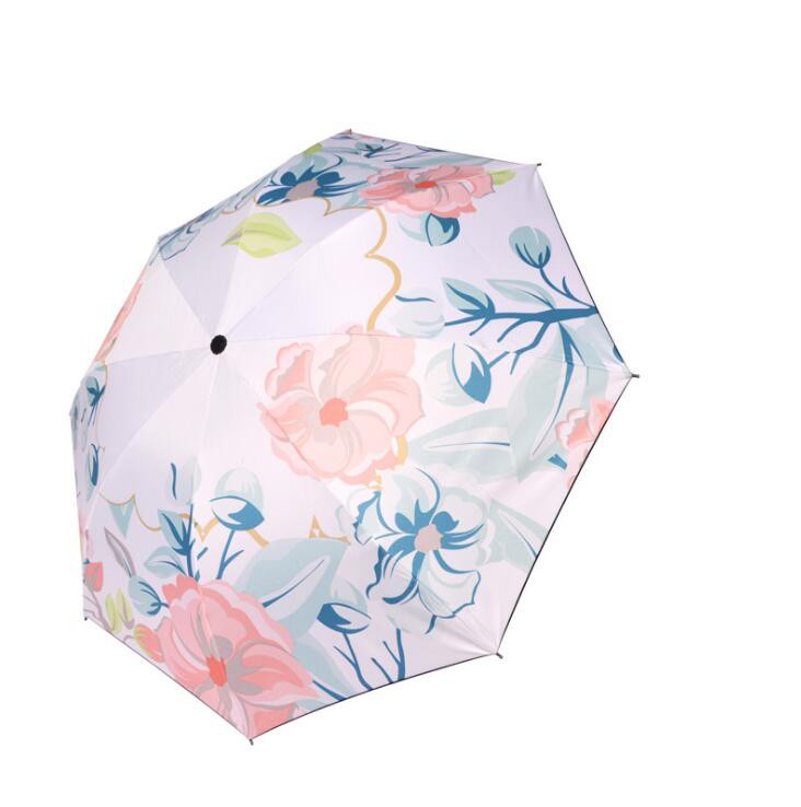 傘 折りたたみ傘 三つ折り レディース 人気 花柄 日傘 遮光 携帯用 雨傘 折り畳み傘 Uvカット 軽量 紫外線カット かわいい コンパクト Xy 717 Tiyoustore 通販 Yahoo ショッピング