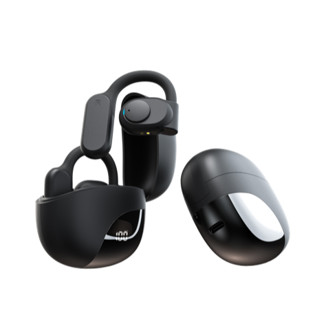ワイヤレスイヤホン 空気伝導イヤホン Bluetooth5.3 耳を塞がないイヤホン 非骨伝導 ENC+CVC8.0ノイズキャンセリング AAC対応  Hi-Fi高音質 耳が痛くならない