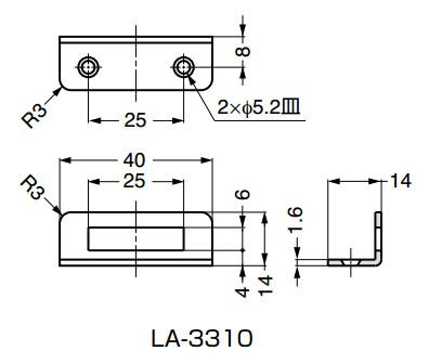 ランプ LA-3310 L型アングル受座