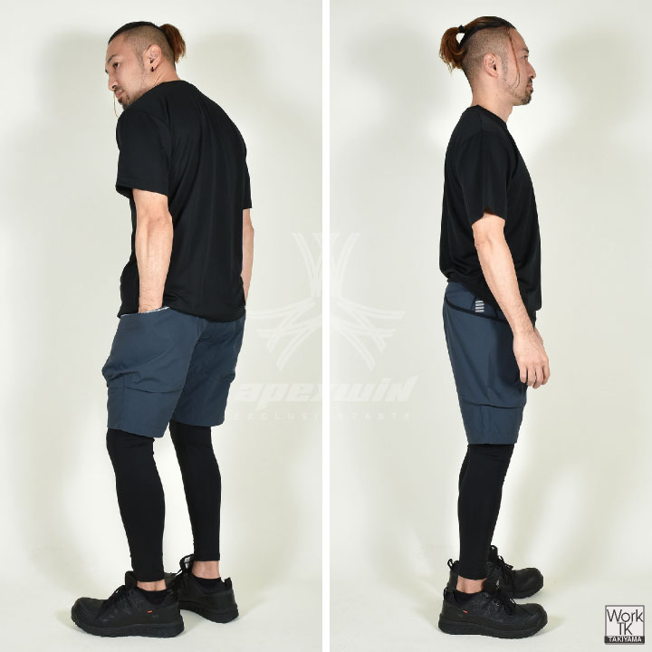 アタックベース 接触冷感 ハーフパンツ ストレッチ カーゴパンツ 作業