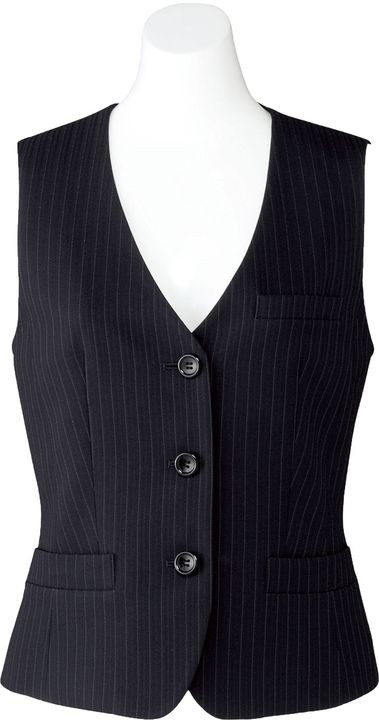 ベスト レディース ストライプ ボンマックス オフィスウェア フォーマルウェア 制服 事務服 スーツ BONMAX bm-av1250 ボンマックス（BONMAX） ベスト レディース ストライプ オフィスウェア