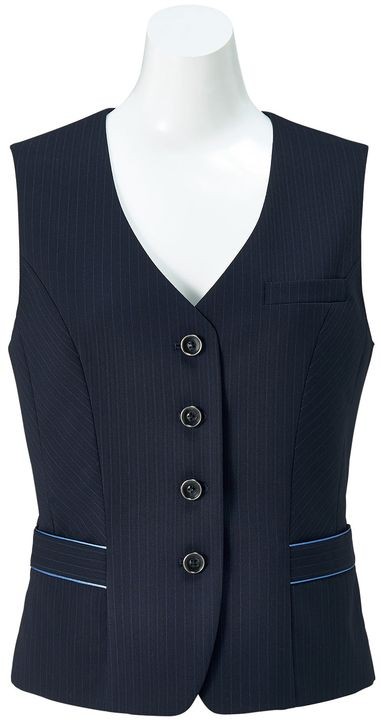 ボンマックス（BONMAX） ベスト レディース カラーストライプ オフィス