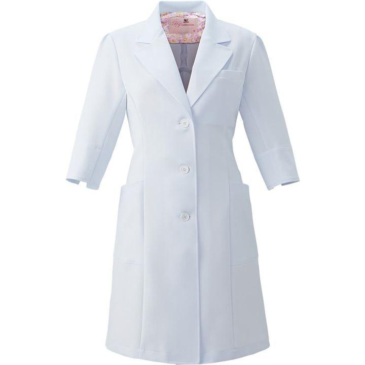 ドクターコート　ワコール　Wacoal　レディース　フォーク　長袖　女性用白衣　かわいい　fo-hi402　おしゃれ　医療　FOLK　白衣
