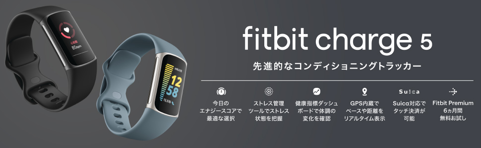 Fitbit Charge5 ブラック 本体 フィットビット fitbit スマート