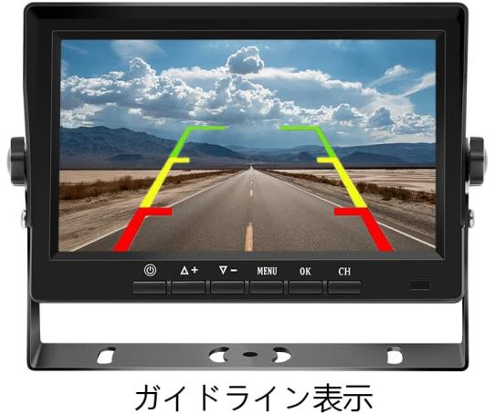 小型バックカメラ 8LEDカメラ 広角140° CCDカラーセンサー 12v/24v
