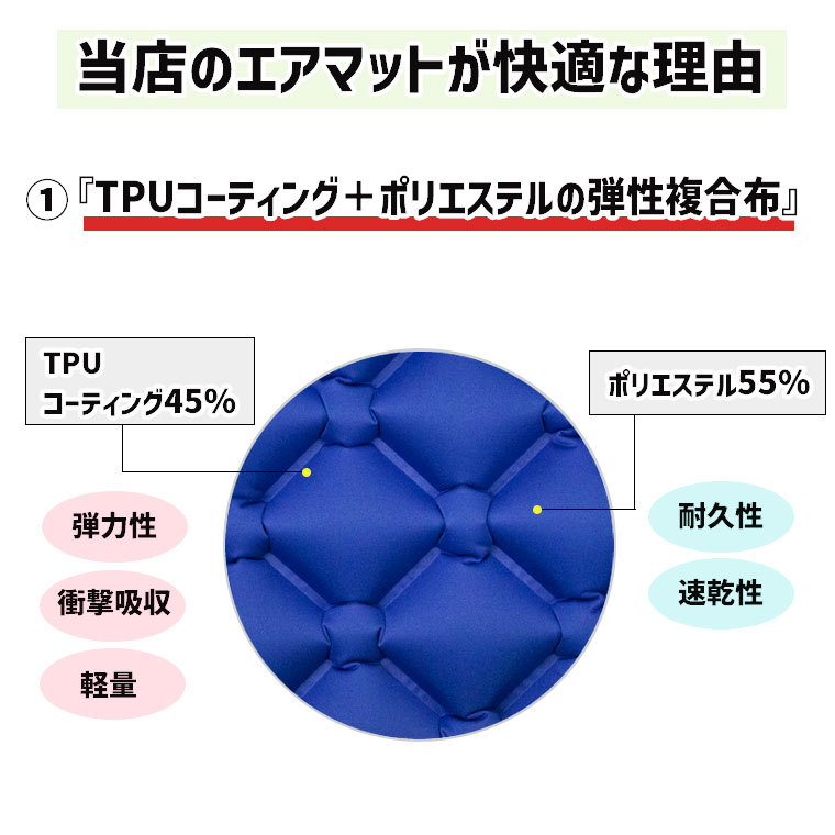 ”エアマットの素材と性能”