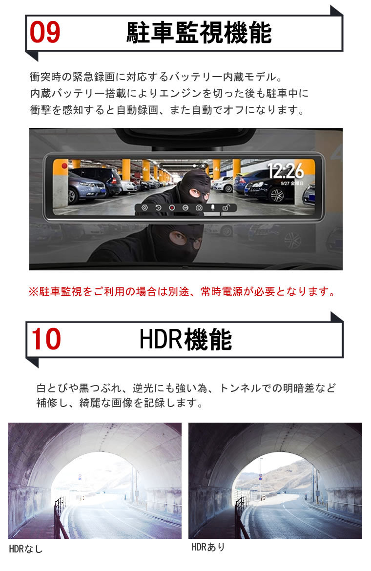 特別送料無料 最新型 12インチ右ハンドル仕様 音声コントロール ミラー型 ドライブレコーダー ドライブレコーダー Www Qiraatafrican Com