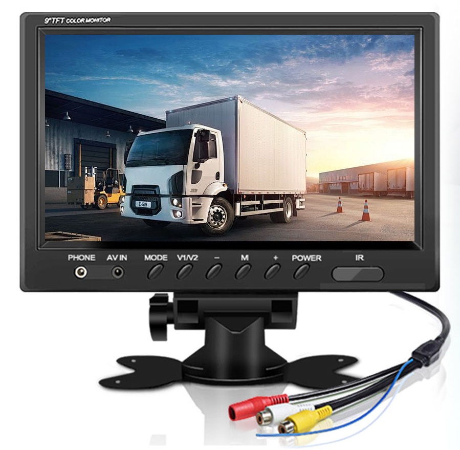 オンダッシュモニター 9インチ 液晶モニター 解像度1024*600 12V-24V