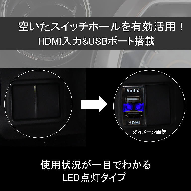 オーディオ中継用USBポート HDMI映像入力 オーディオ入力 NISSAN車用