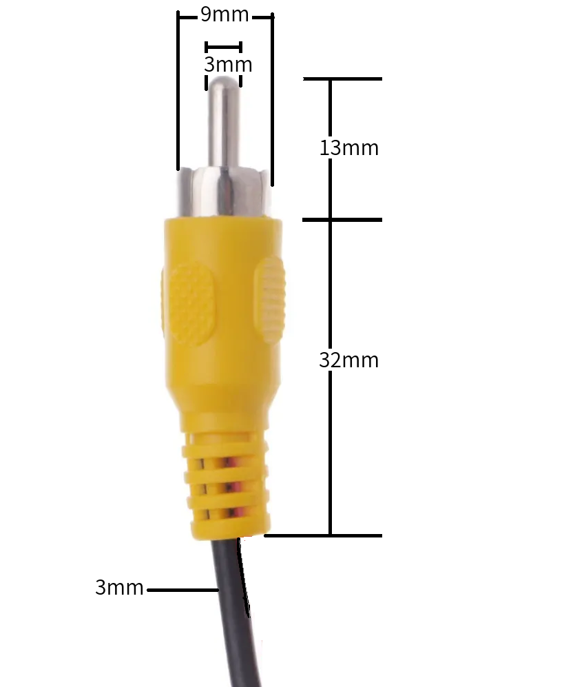 電源+映像ケーブル 車載カメラ・モニター設置用 12V-24V 延長