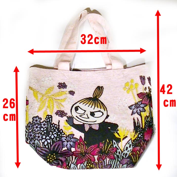 MOOMIN ムーミン トートバッグ リトルミイ パープルシャワー 