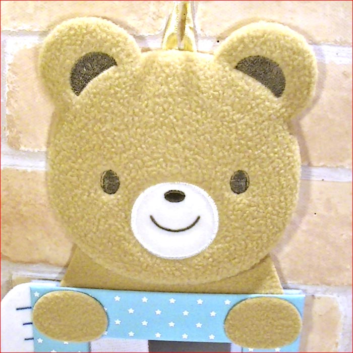 身長計付きフォトフレーム身長計 出産祝い 新生児 身長の記録 ぬいぐるみ くまさん うさぎさん 布製 0714-052　プレゼント ギフト | ブランド登録なし | 01