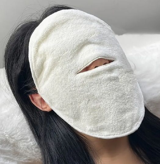 フェイシャルクレンジングクロス 男女兼用 保湿ホット＆コールド タオル 無香料 蒸し湿気マスク 全ての肌タイプ用 | ブランド登録なし | 01