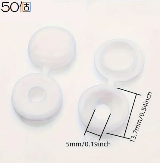 50個セット 装飾用セルフタッピングネジカバー 耐久性プラスチック (ねじ別売り) | ブランド登録なし | 02