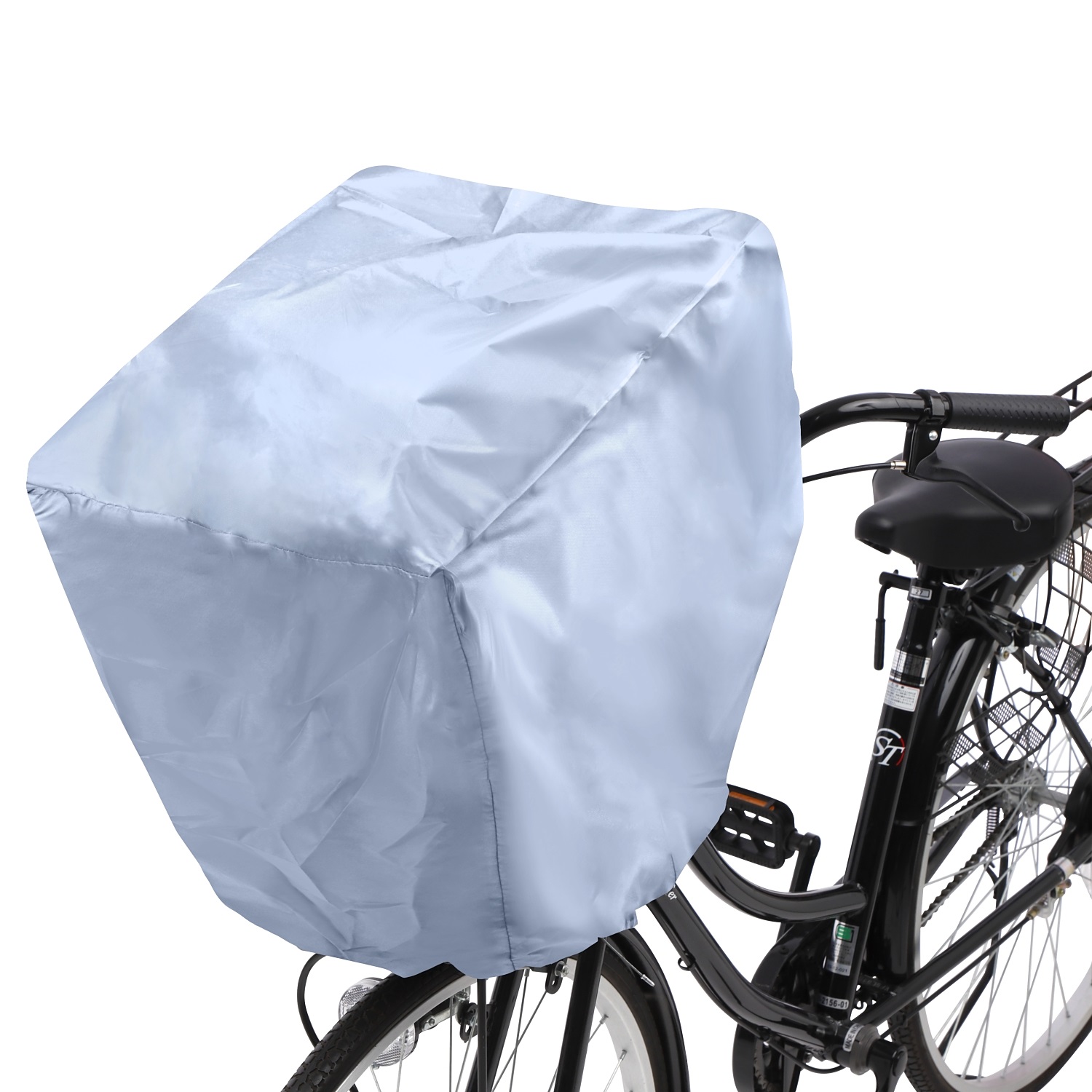 VILAU 自転車カゴカバー 防水 前後カゴ兼用 大きいサイズ 後ろ