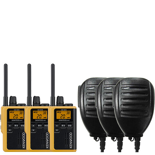 UBZ-M31E 3台SET ケンウッド KENWOOD インカム 特定小電力 