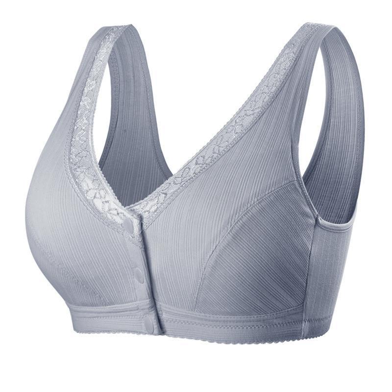 授乳ブラ マタニティブラ 前開き レース ノンワイヤー 育乳ブラ ナイトブラ 授乳ブラジャー  スナップボタン 無地 |  | 06
