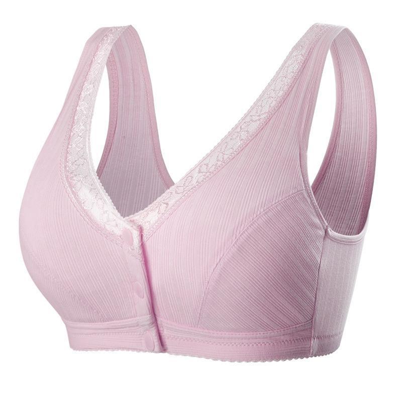 授乳ブラ マタニティブラ 前開き レース ノンワイヤー 育乳ブラ ナイトブラ 授乳ブラジャー  スナップボタン 無地 |  | 07