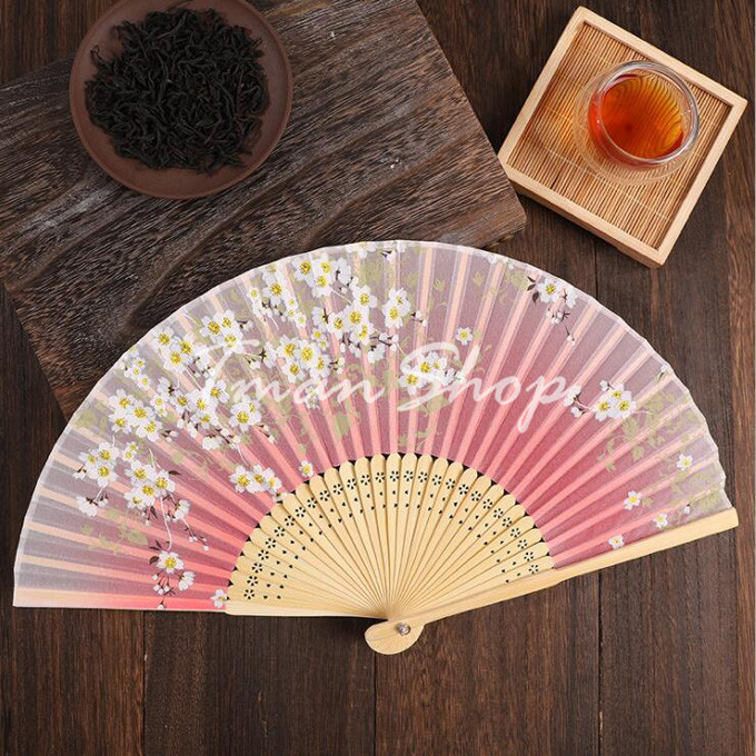 扇子 かわいい 花柄扇子 おしゃれ 花柄プリント 暑さ対策 女性用