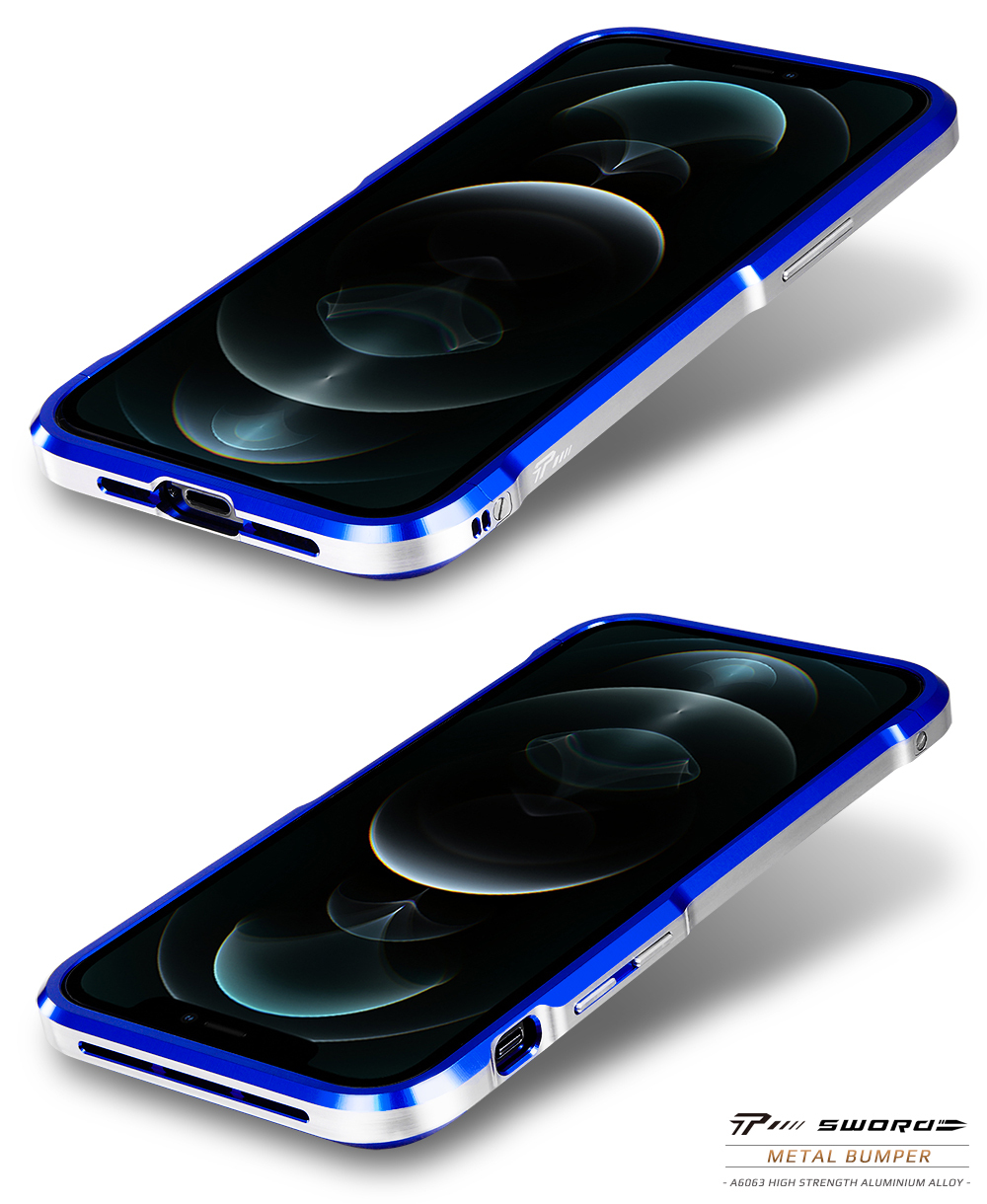 iPhone 12 pro ケース バンパー アルミ ケース アイフォン12 プロ SWORD T12 アルミバンパー メタルバンパー スマホケース